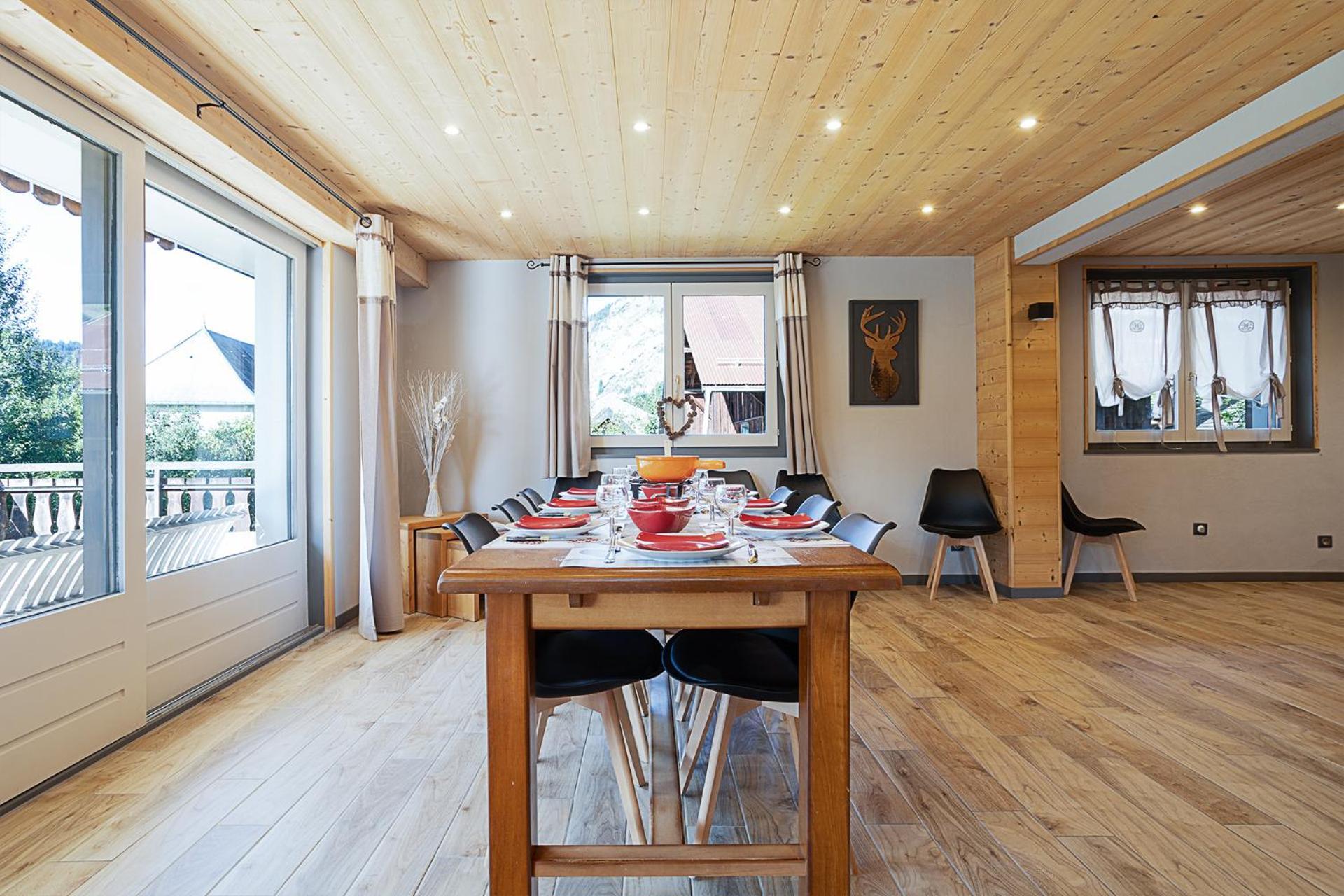 Chalet Les 4 Saisons - Ski, Parking Et Jardin Abondance Exterior foto
